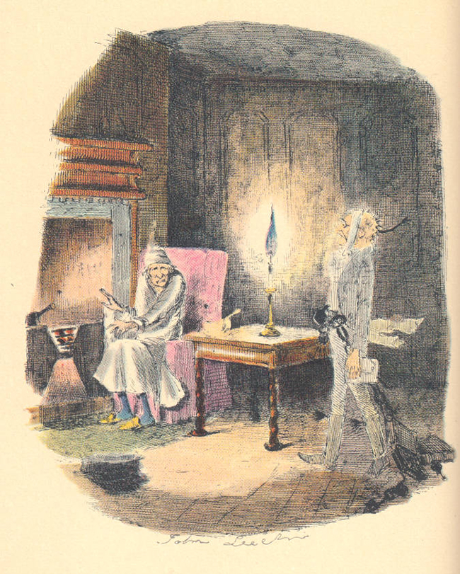 Marley's Ghost, illustration by John Leech