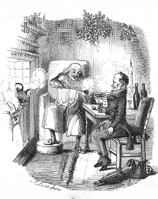 The Christmas Bowl, illustration by John Leech